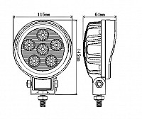 FOCO LED NEGRO LARGO ALCANCE SM-908 (4180)